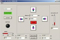 Control software screenshot
