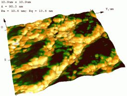 Joint 3D  image of topography and phase shift